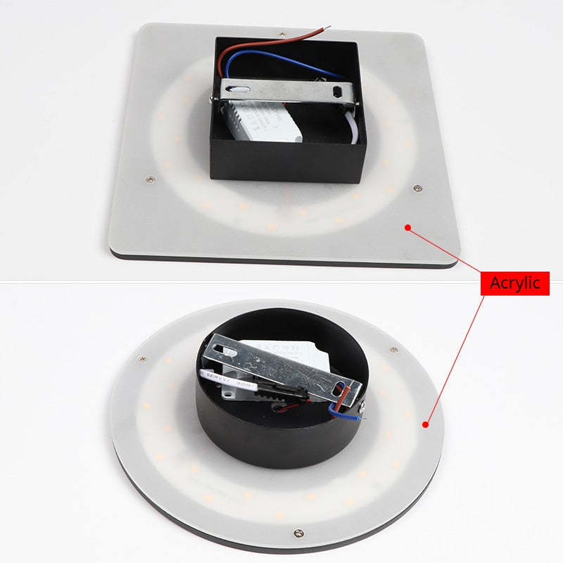 Moderne geometrische LED buitenmuurlamp
