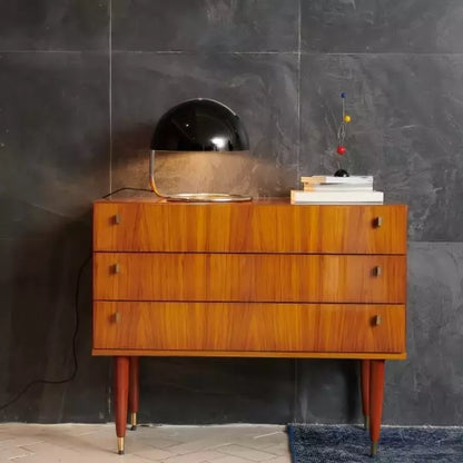 Postmoderne tafellamp van metaal en glas