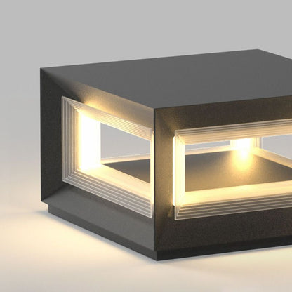 Moderne LED kubus buitenpaalverlichting