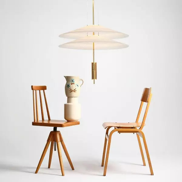 Sculpturale meerlaagse hanglamp