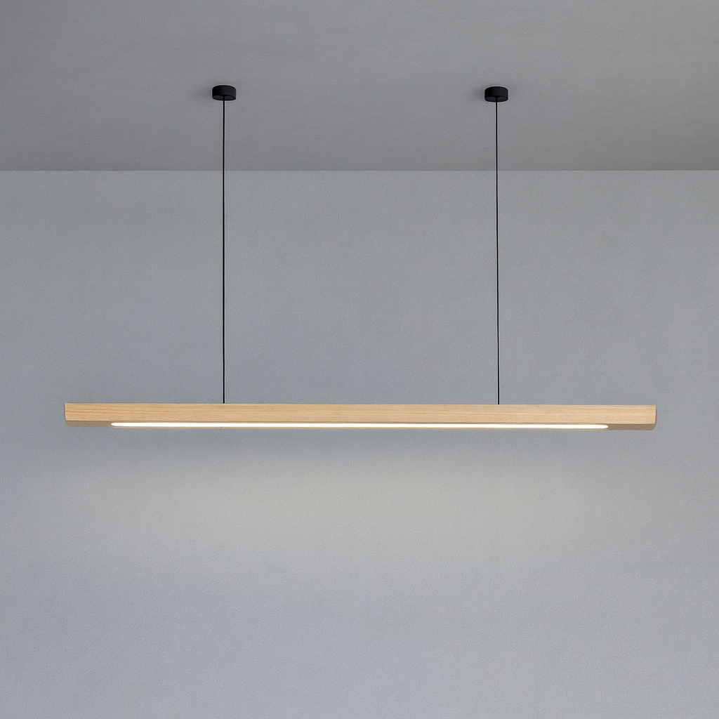 Moderne Scandinavische houten hanglamp