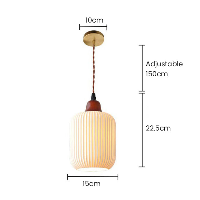 Met de hand gemaakte witte keramische lamp