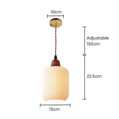 Met de hand gemaakte witte keramische lamp