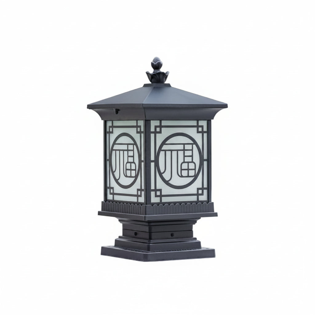 Zentari Art-deco metalen lantaarnpaalverlichting