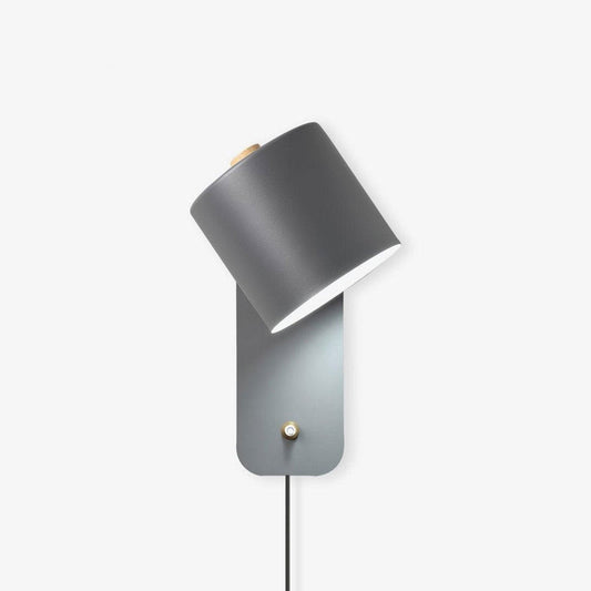 Draaibare cilinderwandlamp met stekker