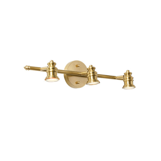Messingkleurige lineaire wandspotverlichting