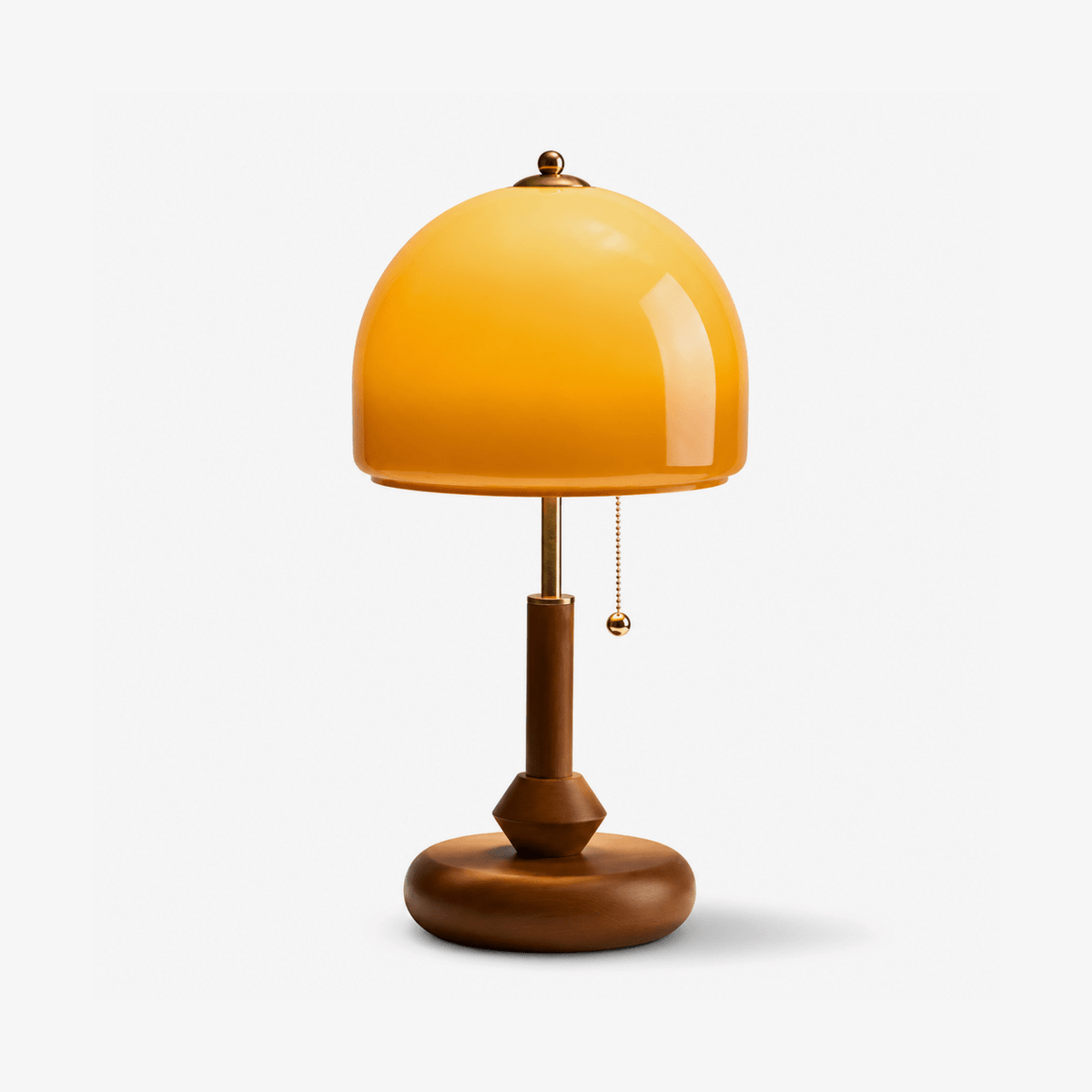 Bricora mid-century walnoten tafellamp