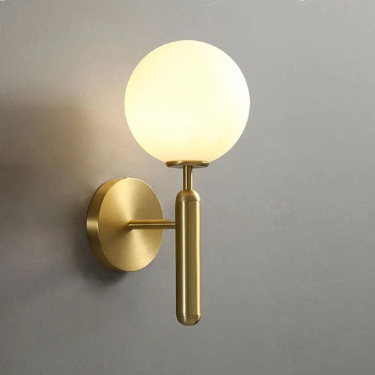 Ophira moderne wandlamp met glazen bol