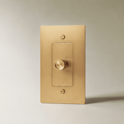 Norvessa vintage-draaiknopdimmer van messing