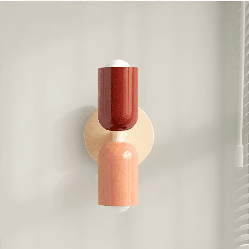 Miravel Bauhaus-wandlamp met ijzeren capsuleontwerp