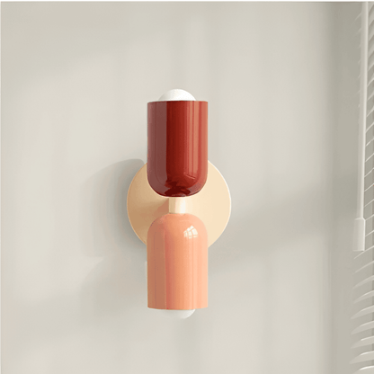 Miravel Bauhaus-wandlamp met ijzeren capsuleontwerp