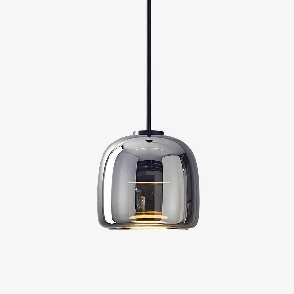 Handgeblazen glazen koepelhanglamp