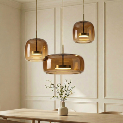 Lumira Nordic hanglamp van getint glas