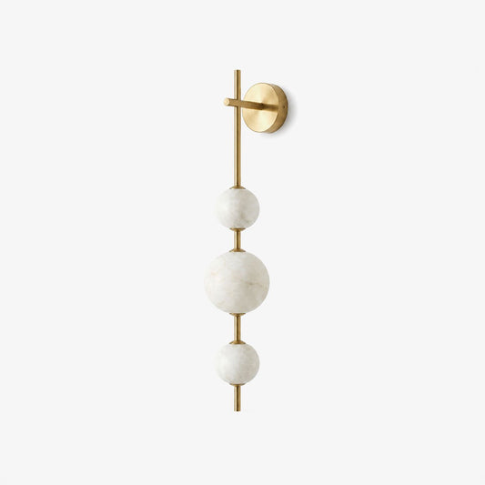 Wandlamp met albasten bol