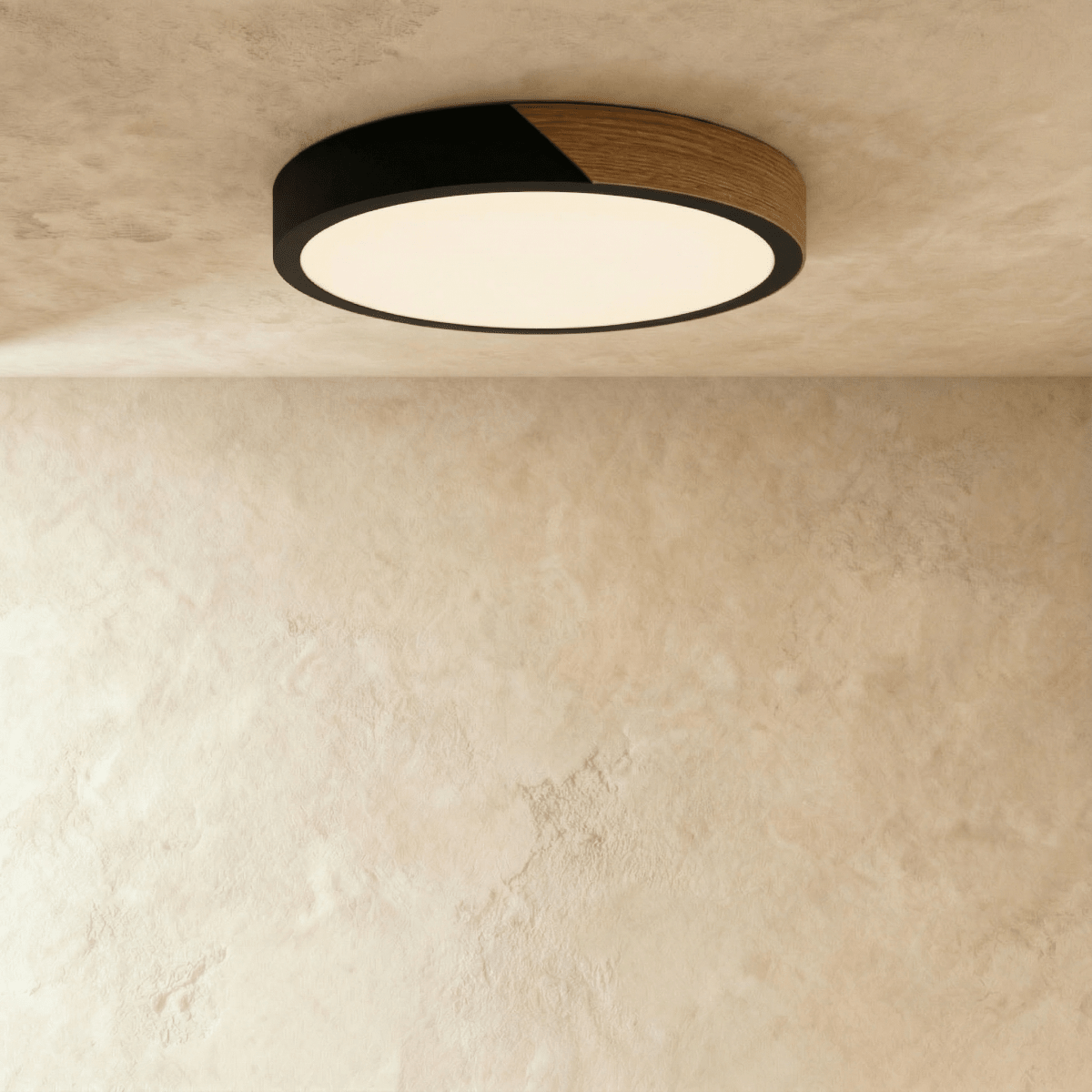 Scandinavische plafondlamp van hout van Rosvella