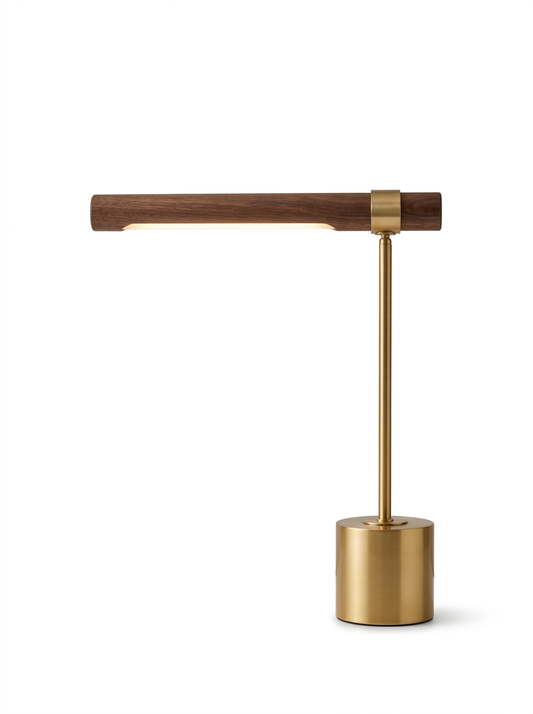 Pravena mid-century koperen tafellamp
