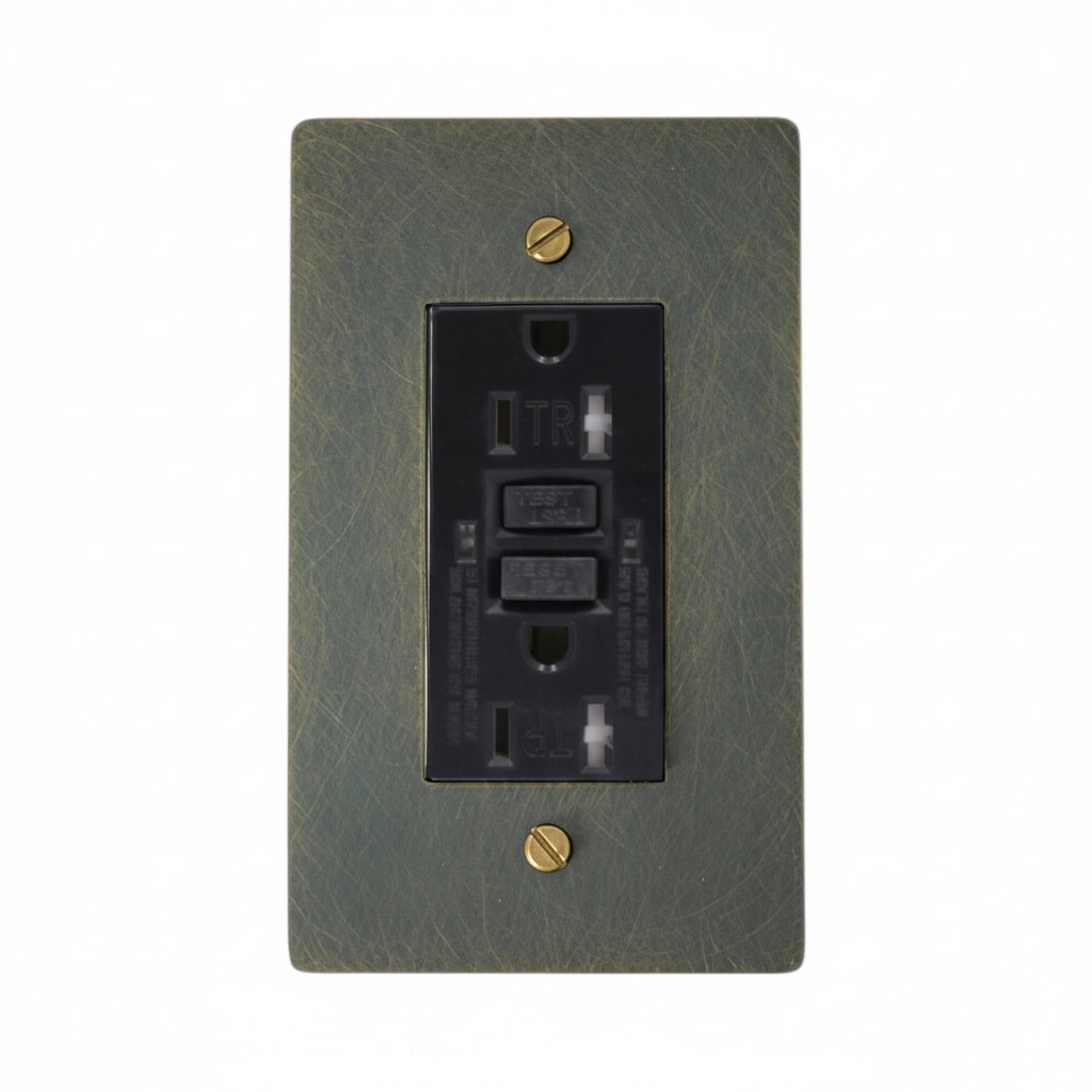 Dellmora minimalistisch messing GFCI-stopcontact