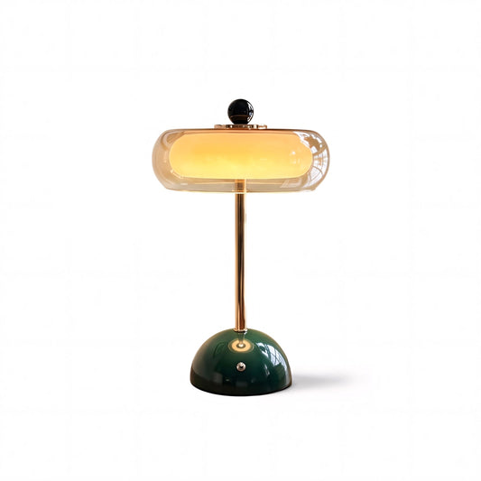 Calvento Art deco glazen tafellamp