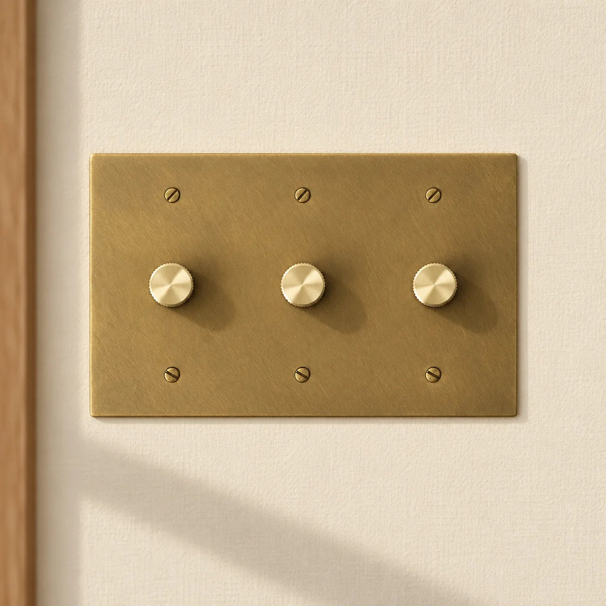 Faylore Vintage messingkleurige 3-voudige draaidimmer