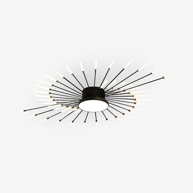 Pyrenna Starburst metalen plafondlamp met vuurwerkdesign