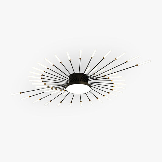 Pyrenna Starburst metalen plafondlamp met vuurwerkdesign