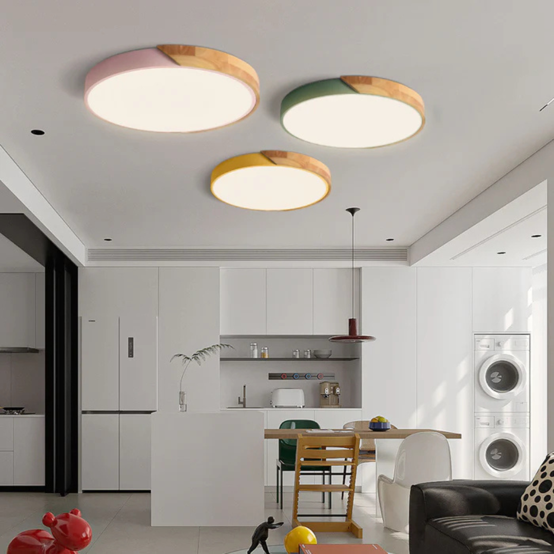Skalvi Scandinavische houten plafondlamp