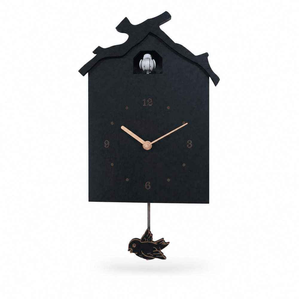 Minimalistische houten slinger-koekoeksklok Dunmere