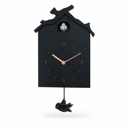Minimalistische houten slinger-koekoeksklok Dunmere