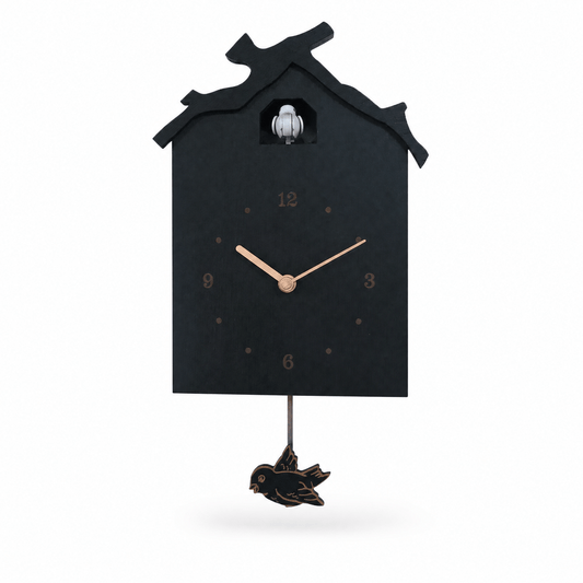 Minimalistische houten slinger-koekoeksklok Dunmere