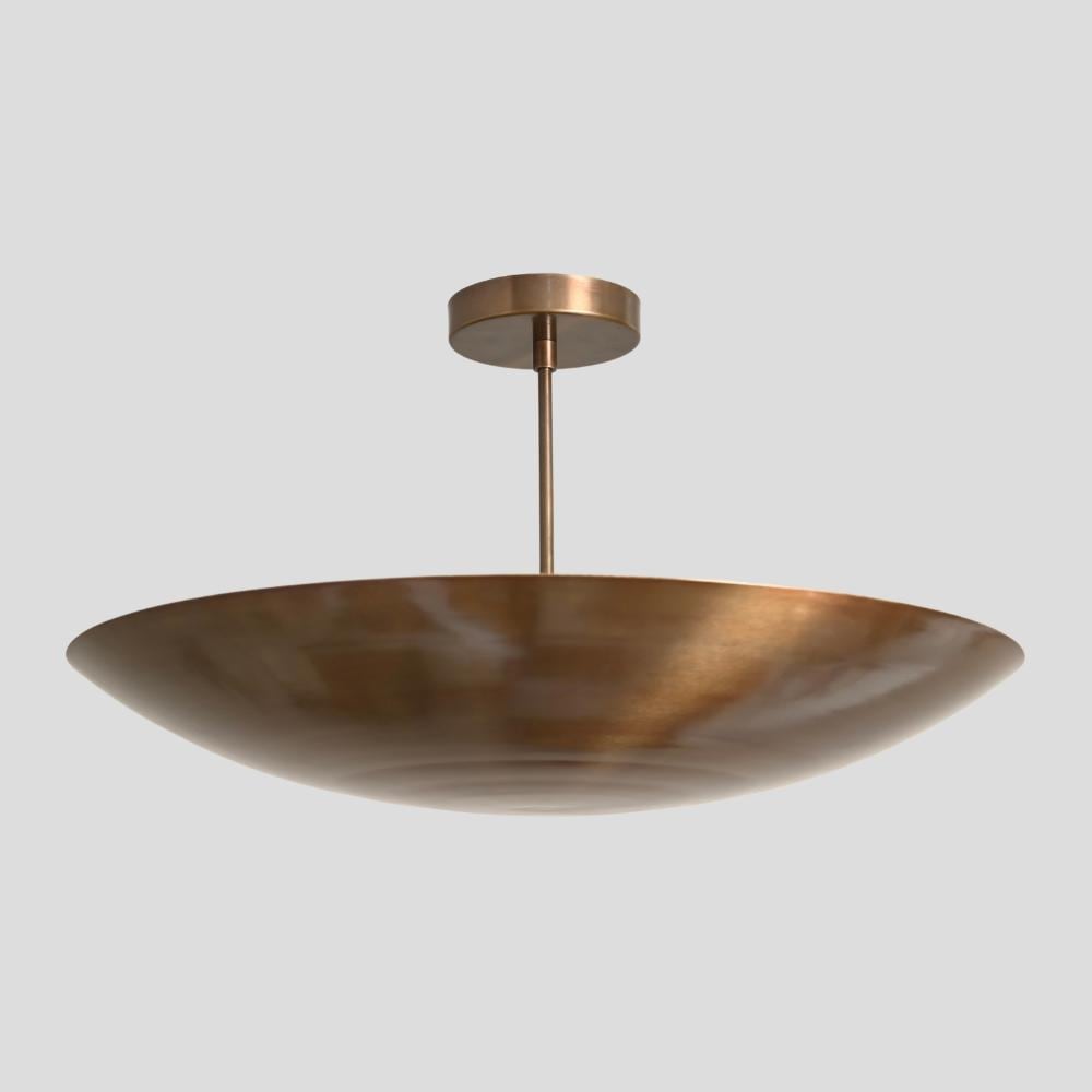 Domavell Midcentury koperen koepelkroonluchter