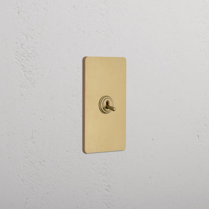 Tavrelo minimalistische dubbelpolige messing-tuimelschakelaar