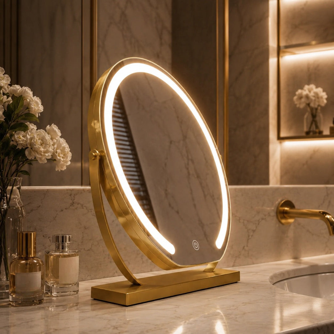 Grenvale art-deco koperen tafellamp