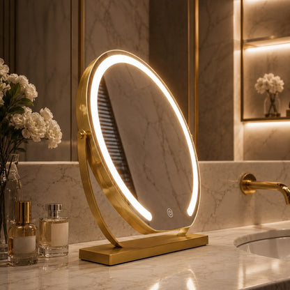 Grenvale art-deco koperen tafellamp