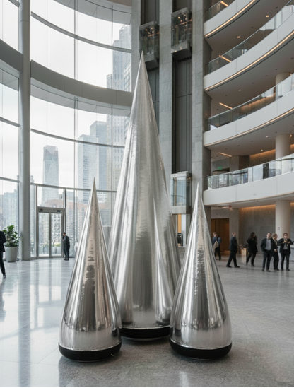 Glintora moderne metallic pvc-opblaasbare kerstboom