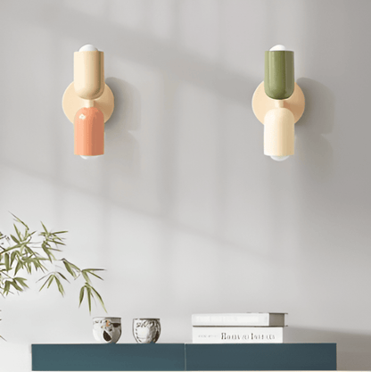Miravel Bauhaus-wandlamp met ijzeren capsuleontwerp