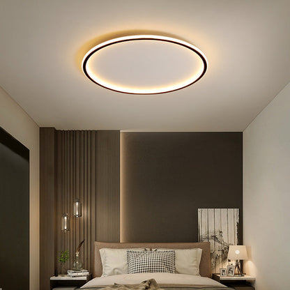 Solvane Scandinavische plafondlamp van aluminium, vlak gemonteerd