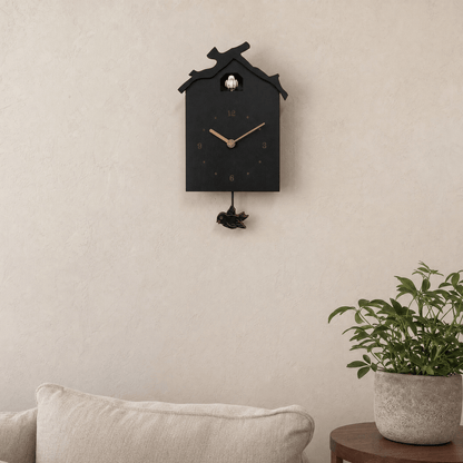 Minimalistische houten slinger-koekoeksklok Dunmere