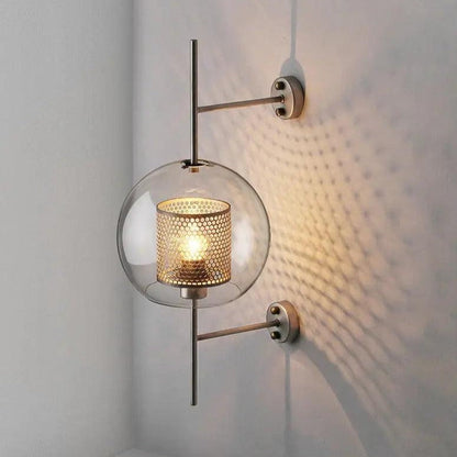 Serenova retro glazen wandlamp