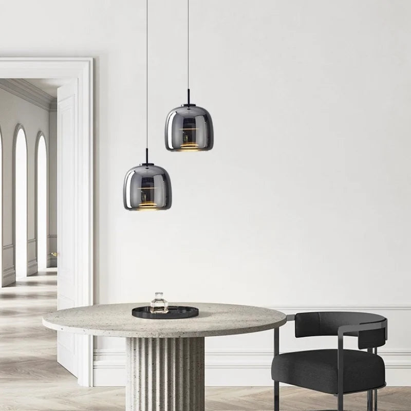 Lumira Nordic hanglamp van getint glas