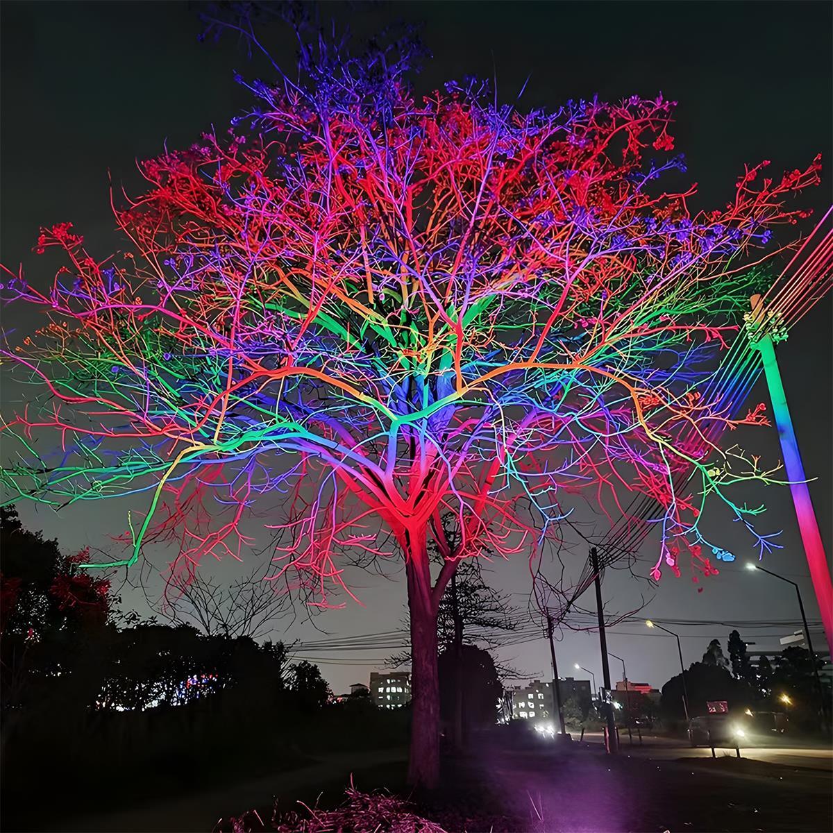 Chromara industriële aluminium RGB-landschapsspot