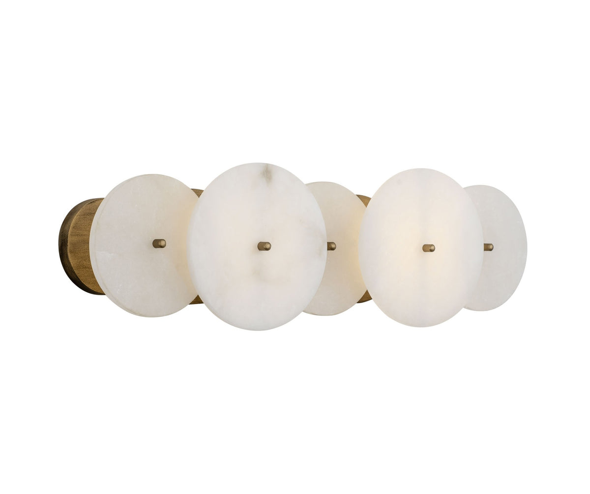Lunavey moderne albasten schijf-wandlamp