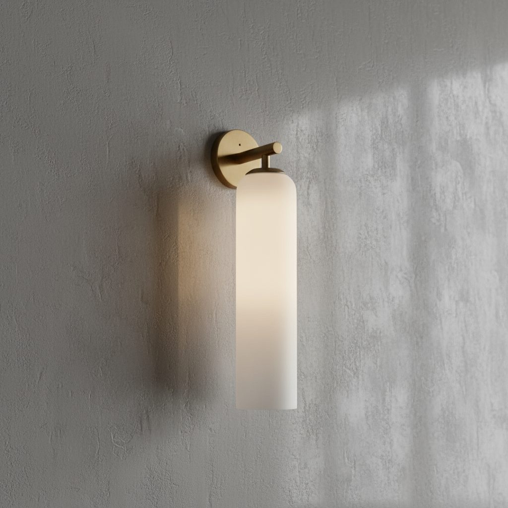 Lumessa minimalistische glazen cilindervormige wandlamp