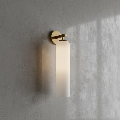 Lumessa minimalistische glazen cilindervormige wandlamp