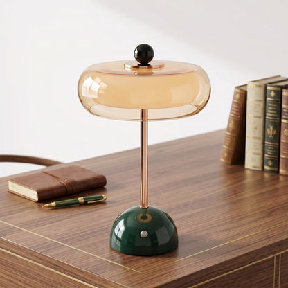 Calvento Art deco glazen tafellamp