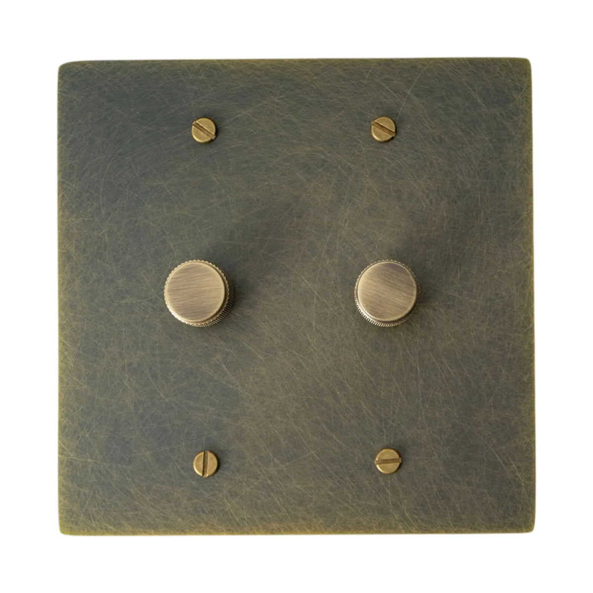 Bellardo vintage messing draaidimmer met 2 schakelaars