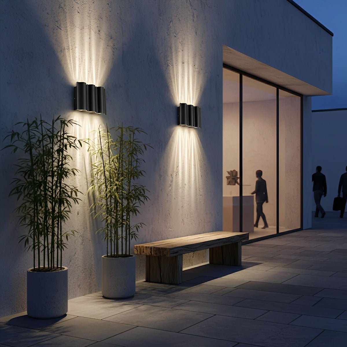 Ondaria Wave aluminium wandlamp voor omhoog en omlaag gericht licht