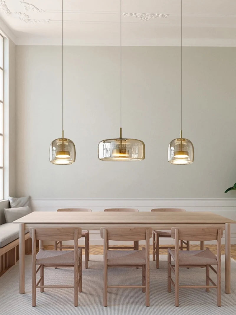 Lumira Nordic hanglamp van getint glas