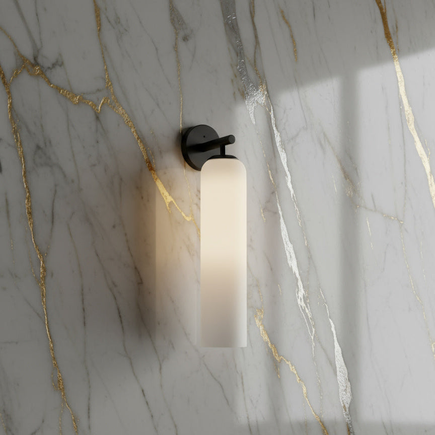 Lumessa minimalistische glazen cilindervormige wandlamp