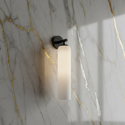 Lumessa minimalistische glazen cilindervormige wandlamp