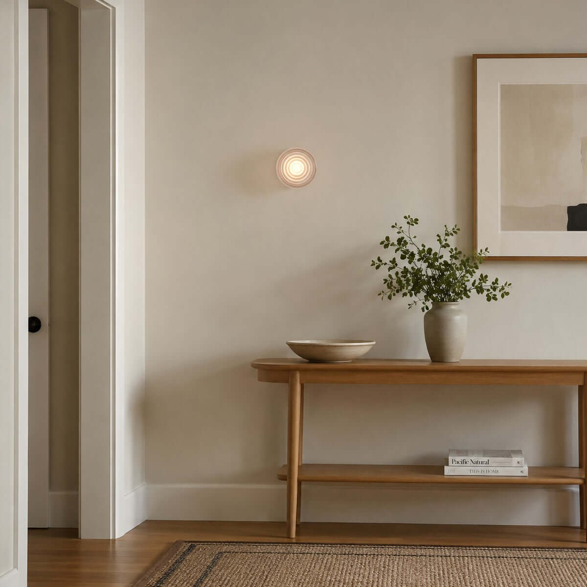 Ronde gekleurde wandlamp